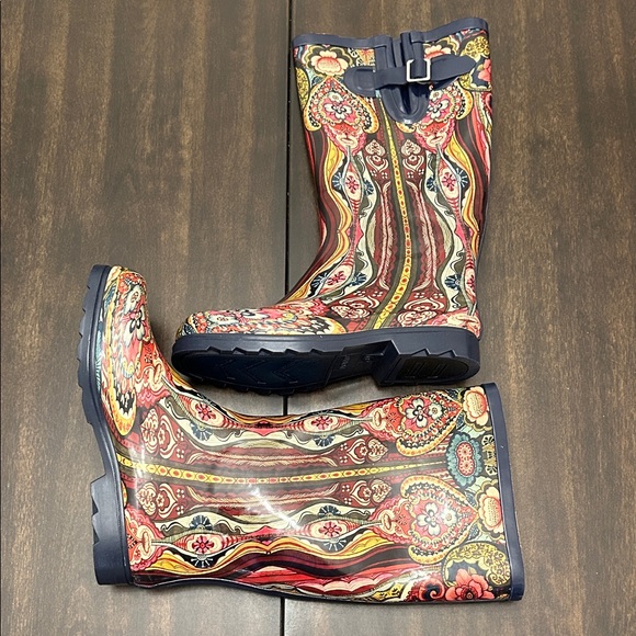 Nomad Multicolor Paisley Rain Boots - Picture 3 of 9